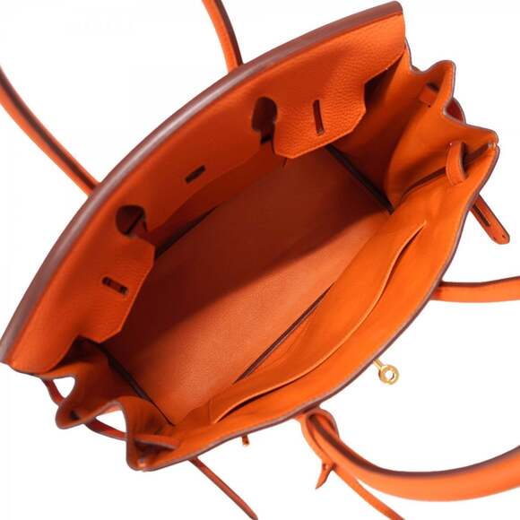 Hermes Hermès Birkin 30 Togo Orange Handbag with R Stamp for Women - Picture 4 of 9